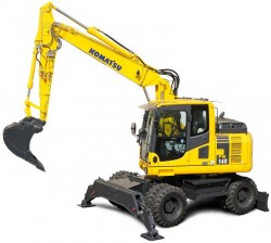 Il nuovo escavatore gommato Komatsu PW148-8: compatto, potente e versatile