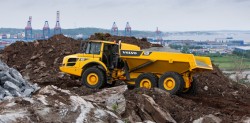 Сочлененные самосвалы Volvo A25F и A30F: высокая проходимость в любых условиях!