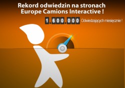 1,6 miliona odwiedzających strony Europe Camions Interactive miesięcznie !