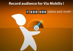 1.6 million visitors each month on the Via Mobilis website network !