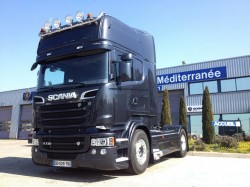 Le premier Scania V8 Euro 6 français livré à Alain Transports