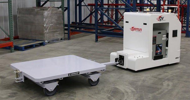 Nouveau chariot autoguidé E’gv Compact d’Egemin