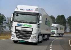 « Eco Twin » : le train routier autonome de DAF et TNO