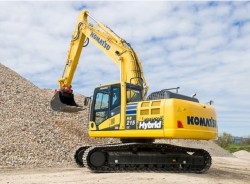 Los últimos modelos de excavadoras híbridas Komatsu, Hitachi y Caterpillar