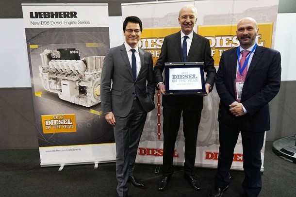 The Liebherr D9812 engine won « Diesel of the Year 2017 »