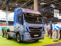 Iveco displays at SITL their new Stralis using LNG and CNG