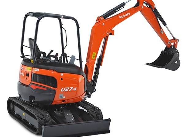 U27-4, the Kubota best-selling mini-excavator