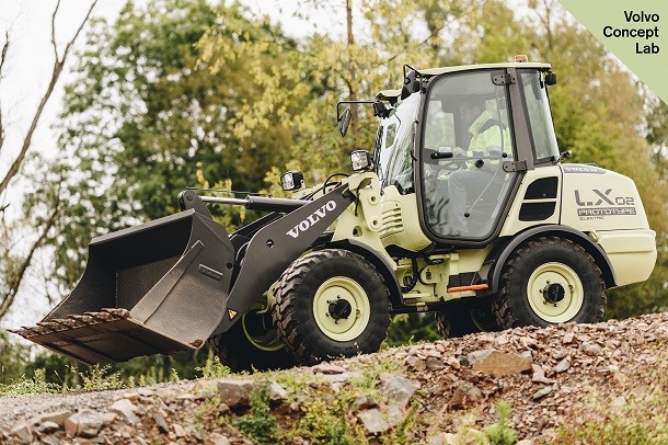 Volvo LX2 : uma pá carregadora compacta 100% eléctrica