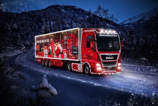 Un camion MAN pour le Père Noël !