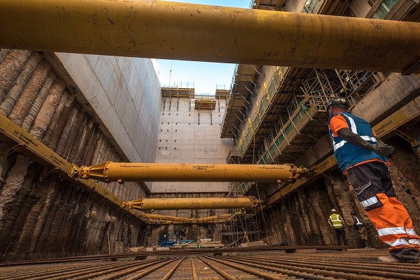 Défi de chantier : la construction d'un bunker à déchets