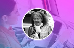 Huguette, routière et co-fondatrice de l'association "la route au féminin"