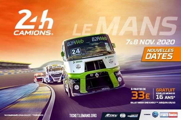 Les 24h Camions du Mans auront lieu début novembre !