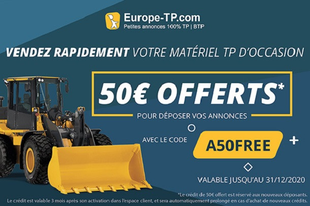 Vendez rapidement votre matériel TP avec le code A50FREE