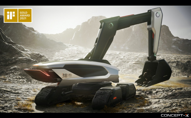 La pelle Concept-X de Doosan reçoit le Gold Award au forum IF Design