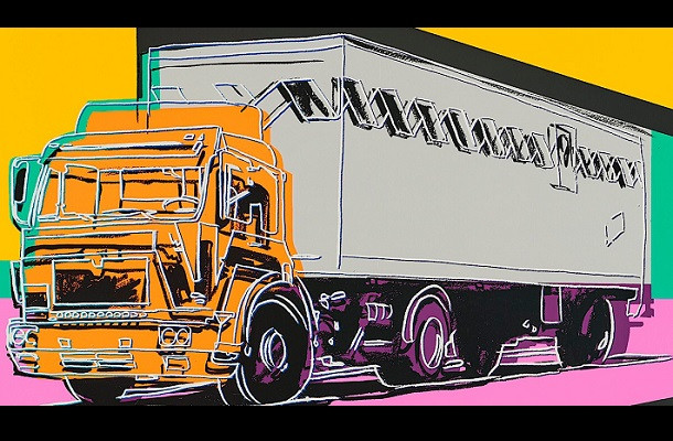 Il camion come icona pop: la serigrafia di Andy Wharol di un MAN all’asta da Christie’s a Londra