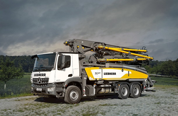 Liebherr présente sa pompe à béton automotrice 36 XXT
