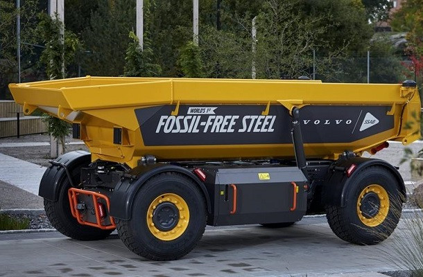 Volvo présente le premier engin du monde en acier renouvelable !