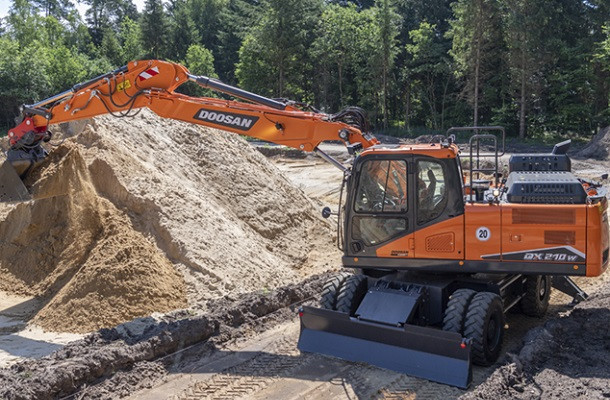 Nouvelle pelle Doosan DX210W-7