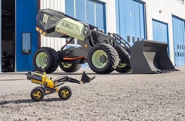 Volvo CE crée une chargeuse futuriste à partir d'un modèle Lego Technic