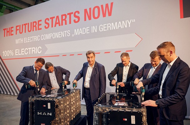 Man prépare son usine de Nuremberg à la production de batteries à grande échelle