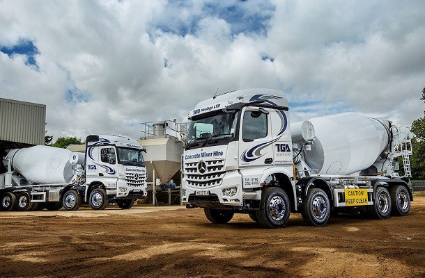 Concrete operator TGA settles on the perfect mix – Mercedes-Benz Arocs backed by Intercounty Truck & Van