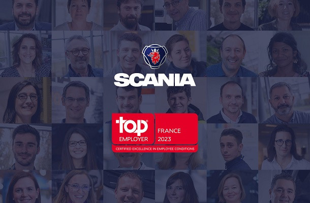Scania certifié Top&nbsp;Employer 2023