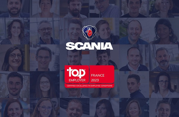 Scania certifié Top Employer 2023