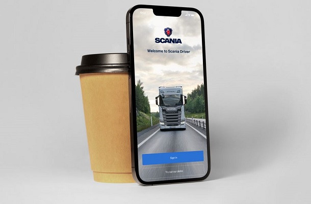 Lancement de l'application Scania Driver