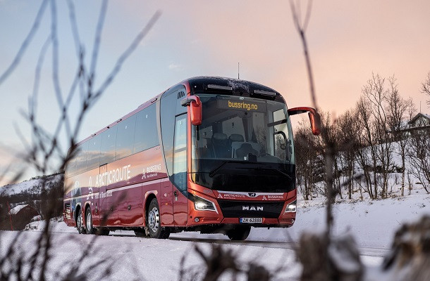 Des autocars MAN au nord du cercle polaire arctique
