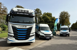 Iveco présente ses véhicules électriques à Paris