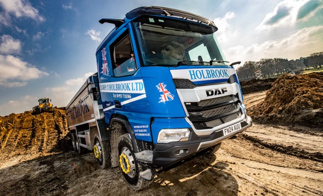 New DAF XDC tippers boost fleet expansion for Rory J. Holbrook