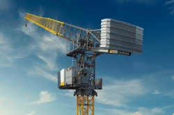 El modelo de grúa con pluma hidráulica 195 HC-LH 6/12, firmado por Liebherr