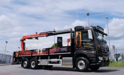 Memorial Mercedes-Benz Arocs blooms on poppy day