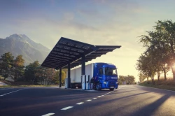 Electric trucks: a map of public charging stations