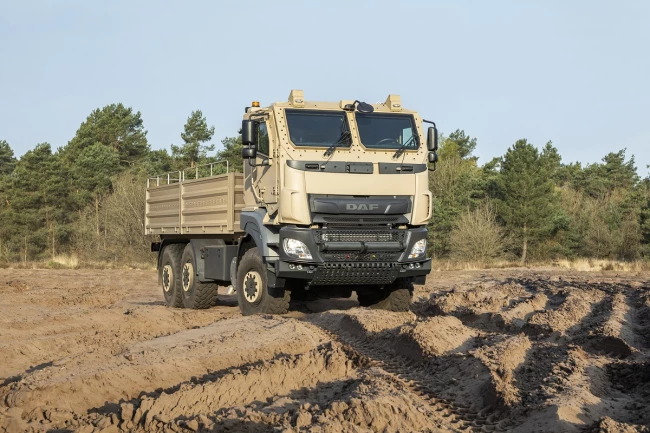 Een militaire DAF 6x6 van de nieuwste generatie