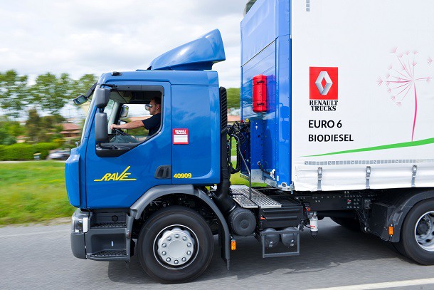 Le Renault Trucks D Euro 6 biodiesel.