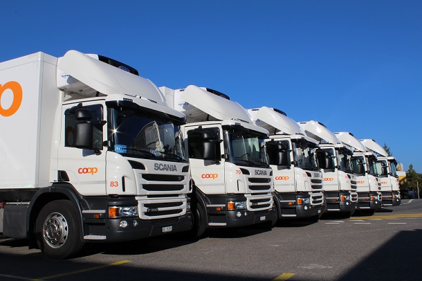 Coop a été le plus grand preneur de camionsScania Euro 6 biodiesel en 2014.