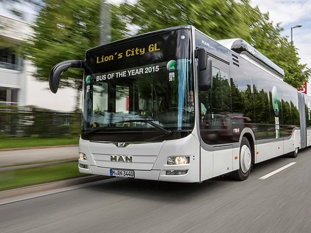 Le MAN Lion's City GL GNV a reçu le prixdu Bus de l'année 2015.
