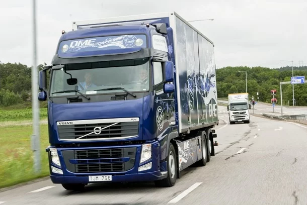 Un Volvo FH roulant au bio-DME en Suède.